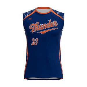 Crew-Neck-Sleeveless-Baseball-Jersey